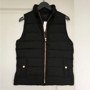JCrew Sz S Black Puffer Vest
